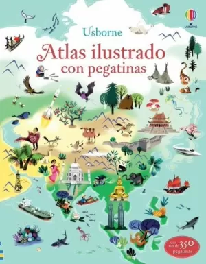 ATLAS ILUSTRADO CON PEGATINAS