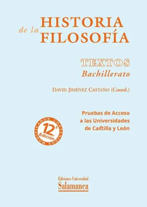 HISTORIA DE LA FILOSOFIA. TEXTOS. BACHILLERATO HISTORIA DE LA FILOSOFIA. TEXTOS. BACHILLERATO