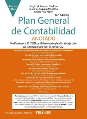 PLAN GENERAL DE CONTABILIDAD. ANOTADO