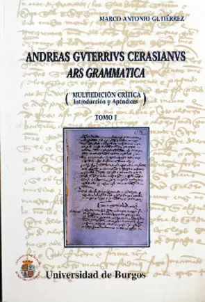 ANDREAS GVTERRIVS CERASIANVS. ARSS GRAMMATICA