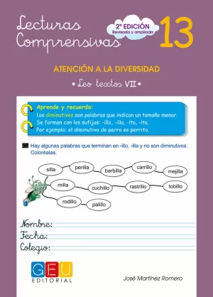 LECTURAS COMPRENSIVAS 13 LECTURAS COMPRENSIVAS 13