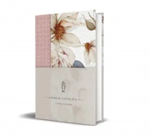 BIBLIA CATOLICA HARDCOVER CON FLORES